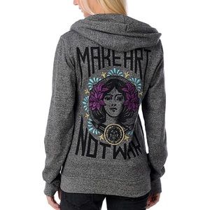 COPY - OBEY Make Art Not War Full Zip Hoodie, Sma…